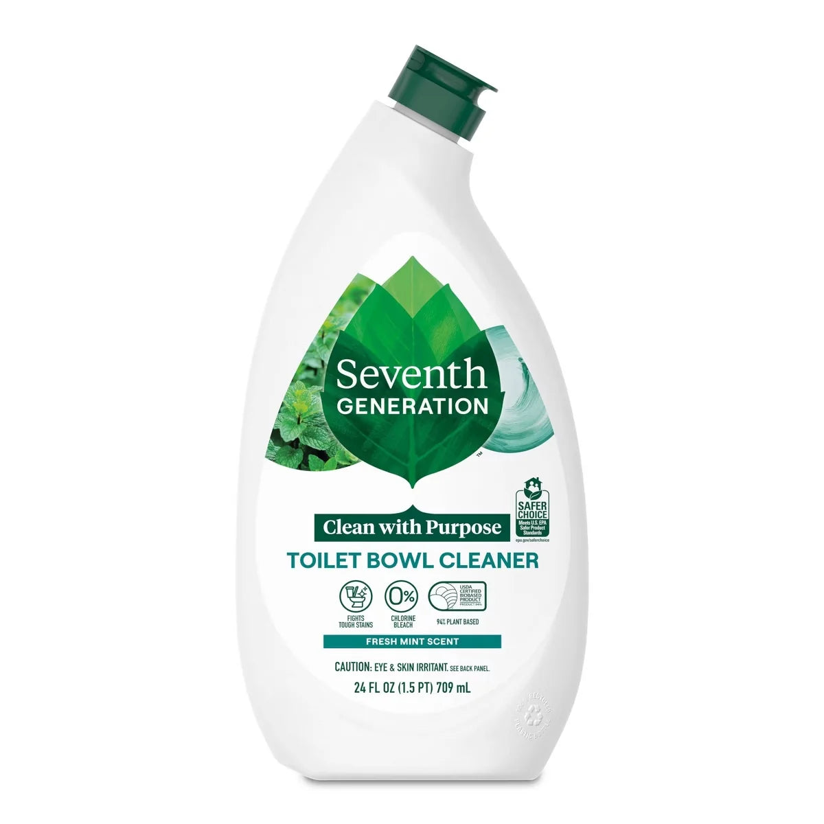 Seventh Generation 70ct Lemongrass Citrus Disinfecting Wipes + 24oz Mint Toilet Bowl Cleaner + 26oz Lemongrass Citrus Disinfecting Bathroom Cleaner